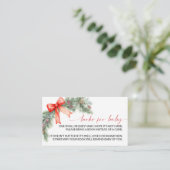 Red Bow Christmas Book for Baby Enclosure Card エンクロージャーカード (スタンド正面)