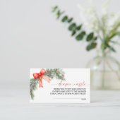 Red Bow Christmas Diaper Raffle エンクロージャーカード (スタンド正面)