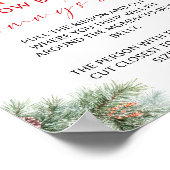 Red Bow Christmas How Big is Mommy's Belly Game ポスター (角)