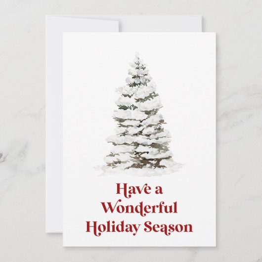 Red Bow Christmas Party Invitation Holiday Dinner 招待状 (裏面)