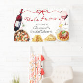 Red Bow Coquette Amore Large Banner Sign 横断幕 (インサイチュ)