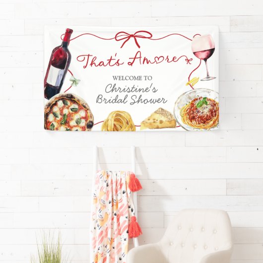 Red Bow Coquette Amore Large Banner Sign 横断幕 (インサイチュ)