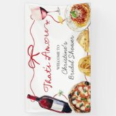 Red Bow Coquette Amore Large Banner Sign 横断幕 (縦)