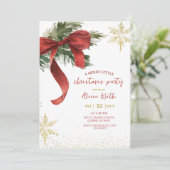 Red Bow Coquette Christmas Party 招待状 (スタンド正面)