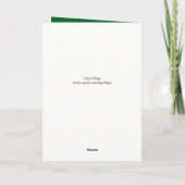 Red Bow Giant Schnauzer Christmas Tree Card シーズンカード (裏面)