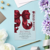 Red Bow Graduation アクリル招待状 (インサイチュ (ウェディング))