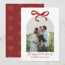 Red Bow Happy Valentine's Day Photo