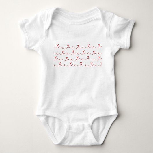 Red Bow Infant Bodysuit – Cute Baby Shower Gift |  ベビーボディスーツ (正面)