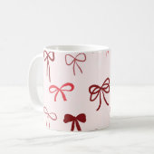 Red Bow Minimalist Mug コーヒーマグカップ (正面左)