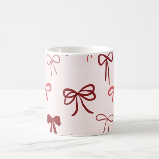 Red Bow Minimalist Mug コーヒーマグカップ (中央)