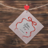 Red Bow | Personalized Valentine’s Day Treat フェイバータグ