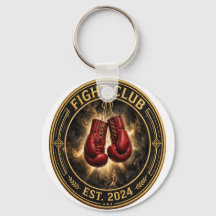 Red Boxing Gloves Fight Keychain