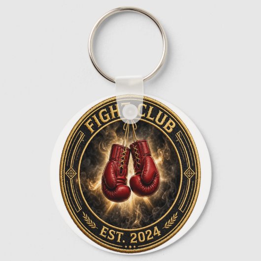 Red Boxing Gloves Fight Keychain キーホルダー (正面)