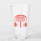 Red Brain聞 to Loud Music タンブラーグラス (正面)