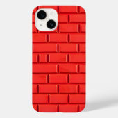 Red Brick Texture iPhone Case Bold Design Case-Mate iPhoneケース (裏面)