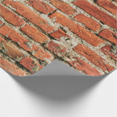 Red brick wall texture grunge background. Abstract ラッピングペーパー (角)