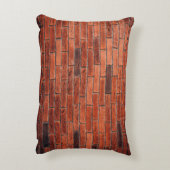 Red brick wall texture grunge backgroundbrick,wall アクセントクッション (裏面(縦))