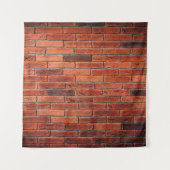 Red brick wall texture grunge backgroundbrick,wall タペストリー (正面)