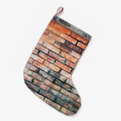 Red brick wall with stainsabstract,aged,architectu スモールクリスマスストッキング (正面 (吊り時))
