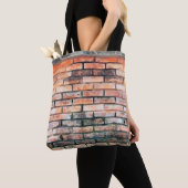 Red brick wall with stainsabstract,aged,architectu トートバッグ (クローズアップ)