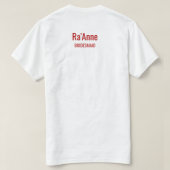 Red Bridesmaid Espresso Martini Bachelorette Tシャツ (デザイン裏面)