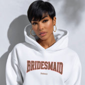 Red + Brown Checkered Varsity BRIDESMAID スウェットシャツ