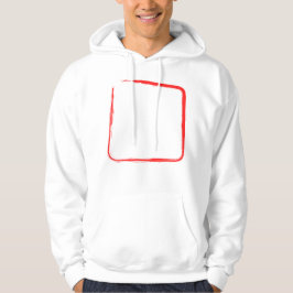 Red Brush Frame Streetwear Hoodie パーカ