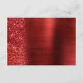 Red Brushed Metal Wedding Details  エンクロージャーカード (裏面)