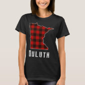 Red Buffalo Plaid Duluth Minnesota Gif Home State  Tシャツ (正面)