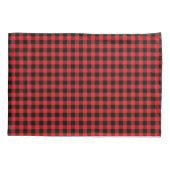 Red Buffalo Plaid Pillowcase Pair 枕カバー (裏面-左)