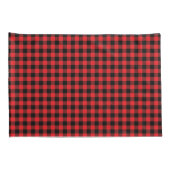 Red Buffalo Plaid Pillowcase Pair 枕カバー (裏面-右)