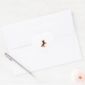 Red Buffalo Plaid Unicorn Christmas Tee for Mom & ハートシール (封筒)