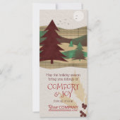 Red、Burgundy、Green Company Crismas Cards カード (正面)