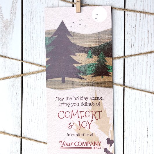 Red、Burgundy、Green Company Crismas Cards カード