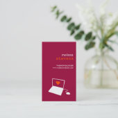 RED Business CardのBLOGGER 名刺 (スタンド正面)