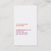 RED Business CardのBLOGGER 名刺 (裏面)