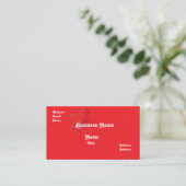 Red Business Card 名刺 (スタンド正面)