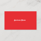 Red Business Card 名刺 (裏面)