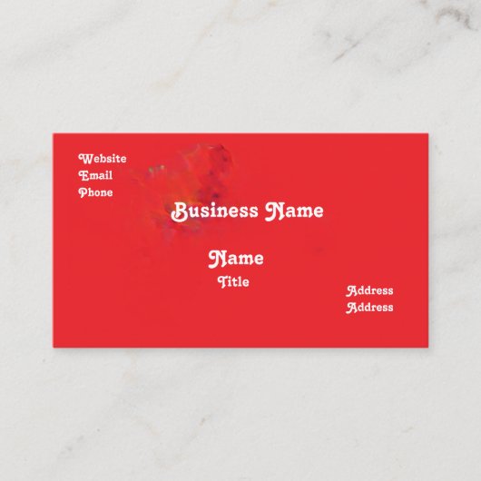 Red Business Card 名刺 (正面)
