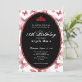 Red Butterflies 18th Birthday Debut 招待状 (スタンド正面)