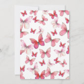 Red Butterflies 18th Birthday Debut 招待状 (裏面)