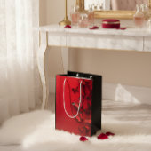 Red Butterfly Valentine’s Gift Bag ミディアムペーパーバッグ