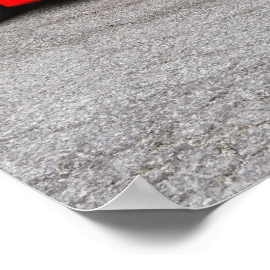 Red C7 Chevrolet Corvette ポスター (角)