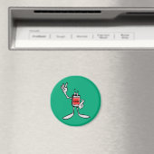 Red Can Creature Kitchen Fridge Magnet マグネット (インサイチュ (食洗機))
