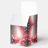 Red Candles Decorative Christmas Holiday Favor Box フェイバーボックス (オープン)