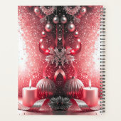 Red Candles Decorative Christmas Holiday Planner プランナー手帳 (裏面)