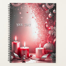 Red Candles Decorative Christmas Holiday Planner プランナー手帳