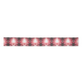 Red Candles Decorative Christmas Satin Ribbon サテンリボン (正面)