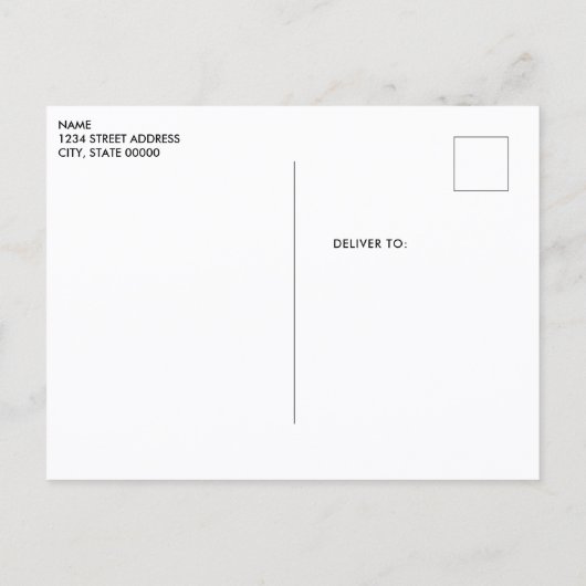 Red Candles Decorative Holiday Postcard ポストカード (裏面)