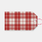 Red Candy Cane ギフトタグ (正面(横))